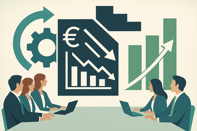 abstraktes Bild einer Meetingsituation