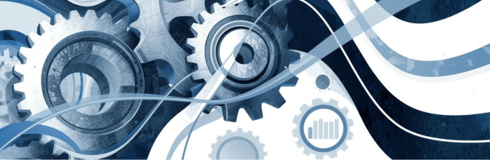 Zahnräder, die ineinander greifen, Wellenbewegungen