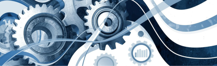 Zahnräder, die ineinander greifen, Wellenbewegungen